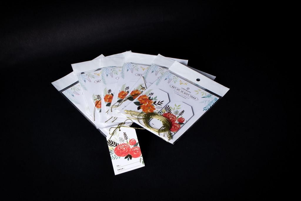 HE redfloral hangtag